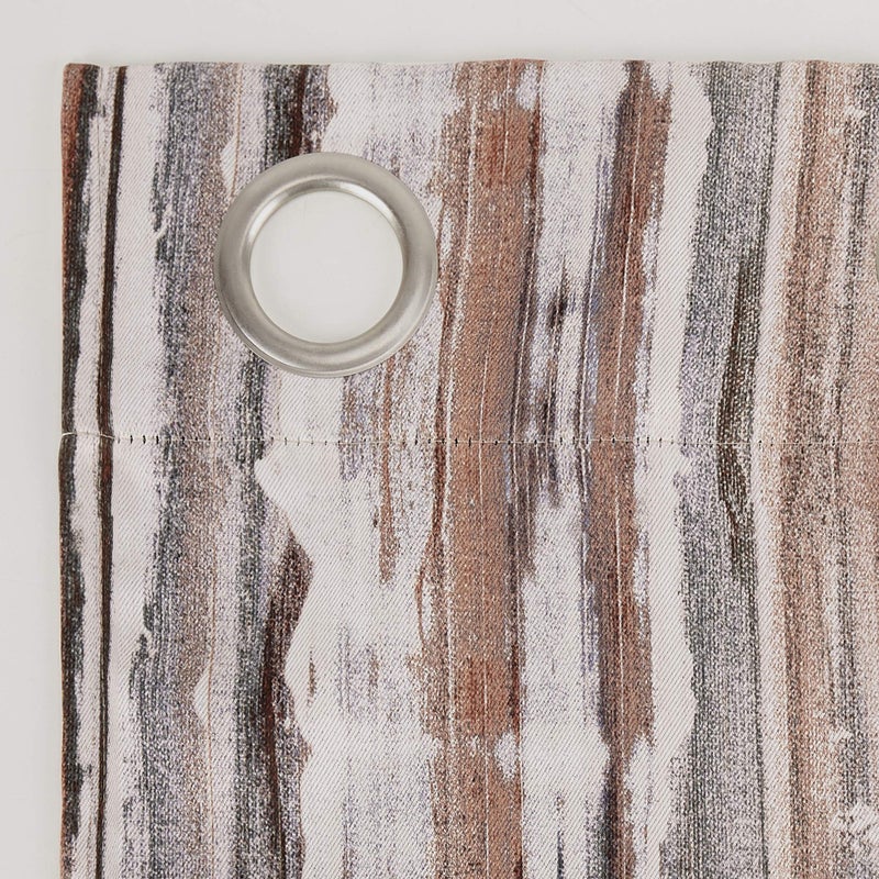 Sun Zero Artifact Abstract Painting Blackout Grommet Curtain Panel, 40" x 63", Cedar Orange - Image 5